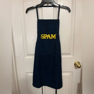 Spam Navy Blue Apron
